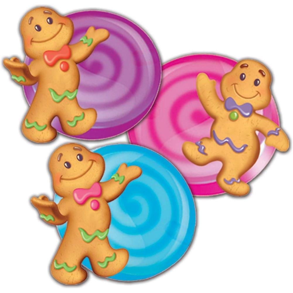 Eureka Crayola Crayons Paper Cut-Out Classroom Decorations for Teachers, 36 Pieces(Candy Land)