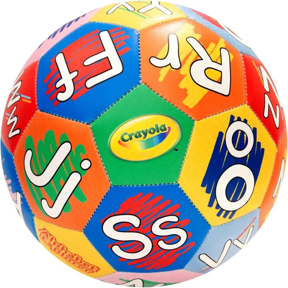 Crayola Official Soccer Ball – Unisex Kids – Multiplication Box Size 3(Alphabet)