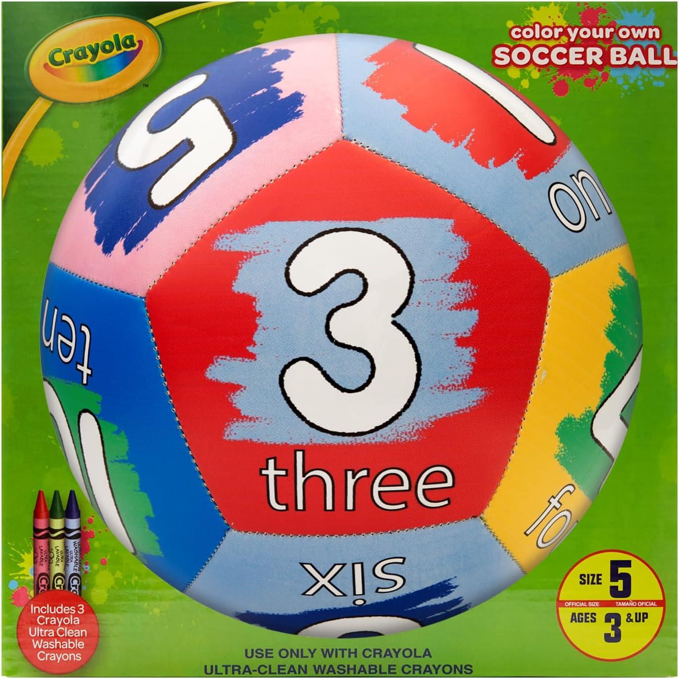 Crayola Official Soccer Ball – Unisex Kids – Multiplication Box Size 3(Number)