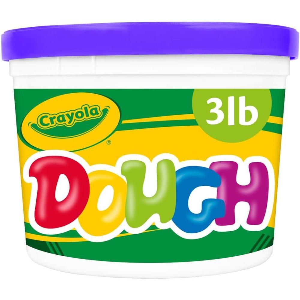 Crayola Dough – Purple (3lb), Bulk Modeling Dough for Kids, Clay Alternative, Resealable Tub, Ages 3+, Great for Kids Arts & Crafts(Purple)