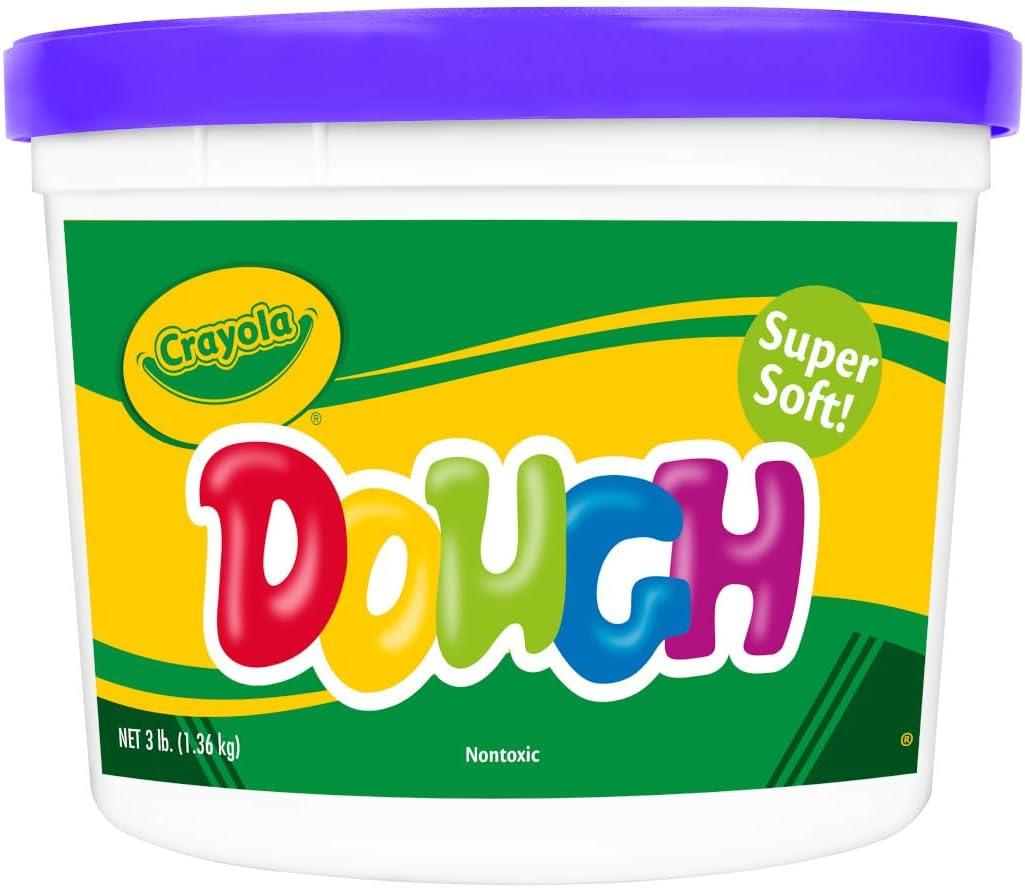 Crayola Dough – Purple (3lb), Bulk Modeling Dough for Kids, Clay Alternative, Resealable Tub, Ages 3+, Great for Kids Arts & Crafts(Purple)