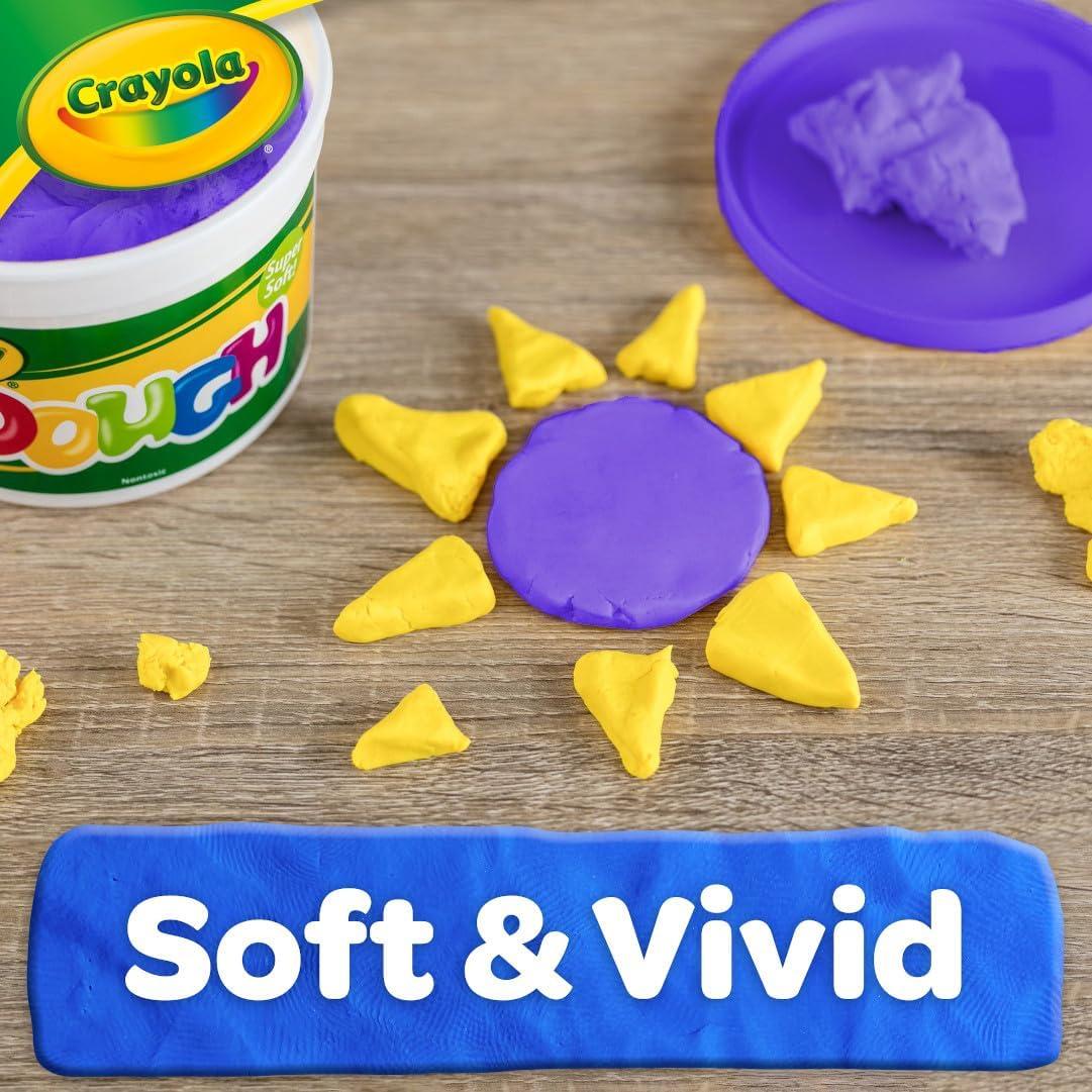 Crayola Dough – Purple (3lb), Bulk Modeling Dough for Kids, Clay Alternative, Resealable Tub, Ages 3+, Great for Kids Arts & Crafts(Purple)