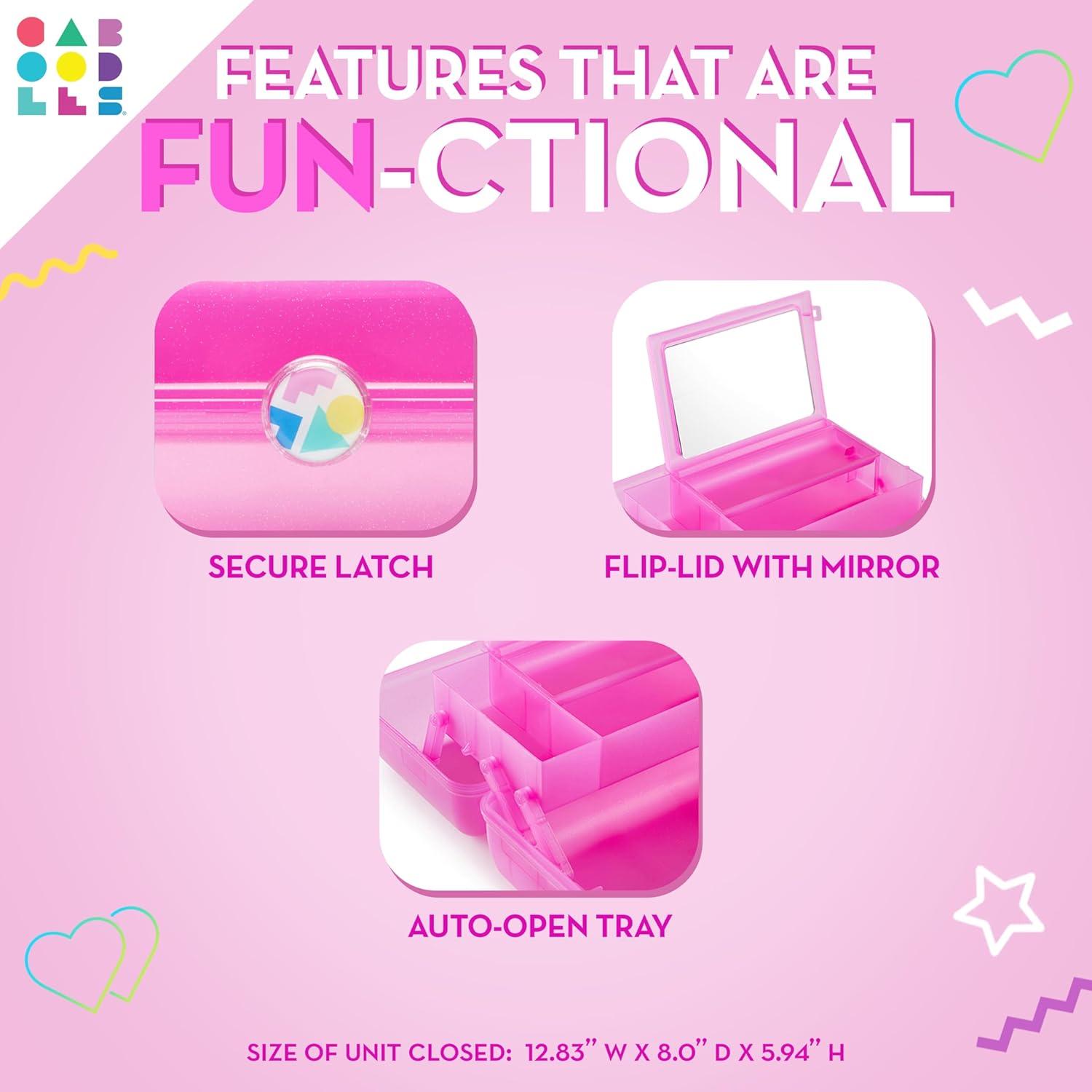 Caboodles On-The-Go-Girl Case(Funfetti Flitter Over Dusty Rose)