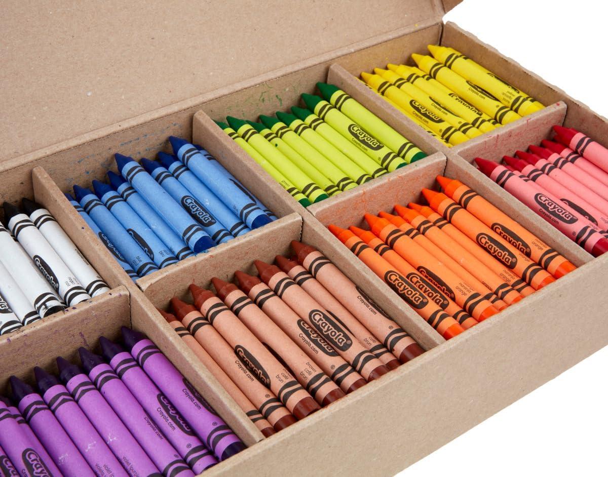 Crayola Crayon Classpack – 400ct (8 Colors), Large Crayons for Kids & Toddlers, Bulk School Supplies, Teacher Classroom Must Have for Preschool & Kindergarten