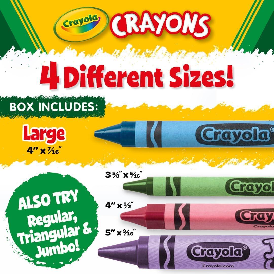 Crayola Crayon Classpack – 400ct (8 Colors), Large Crayons for Kids & Toddlers, Bulk School Supplies, Teacher Classroom Must Have for Preschool & Kindergarten