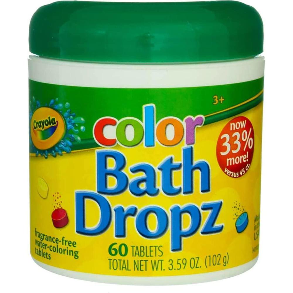 Crayola Color Bath Dropz 3.59 Ounce (60 Tablets) by Toys & Child
