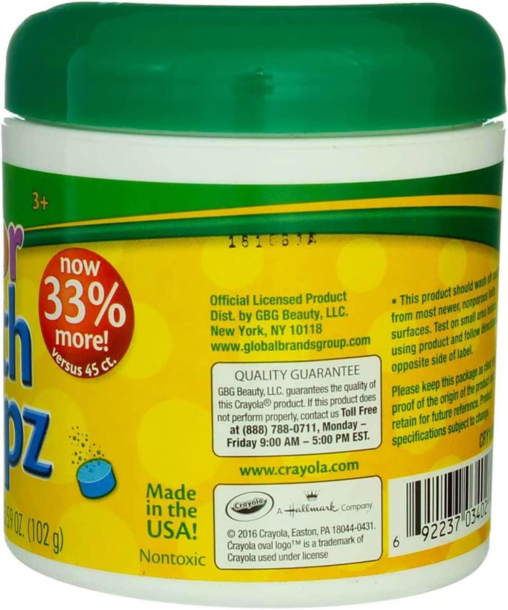 Crayola Color Bath Dropz 3.59 Ounce (60 Tablets) by Toys & Child
