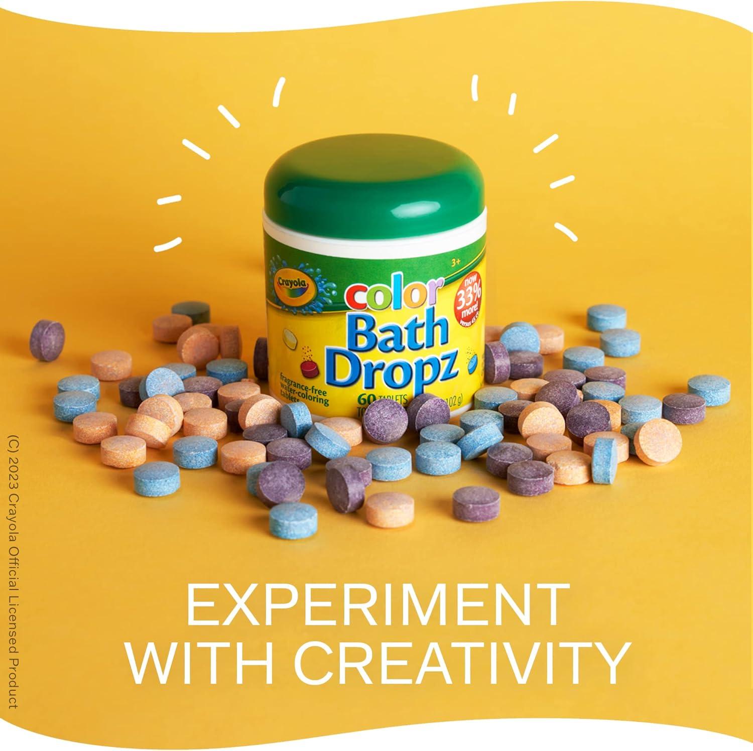 Crayola Color Bath Dropz 3.59 Ounce (60 Tablets) by Toys & Child