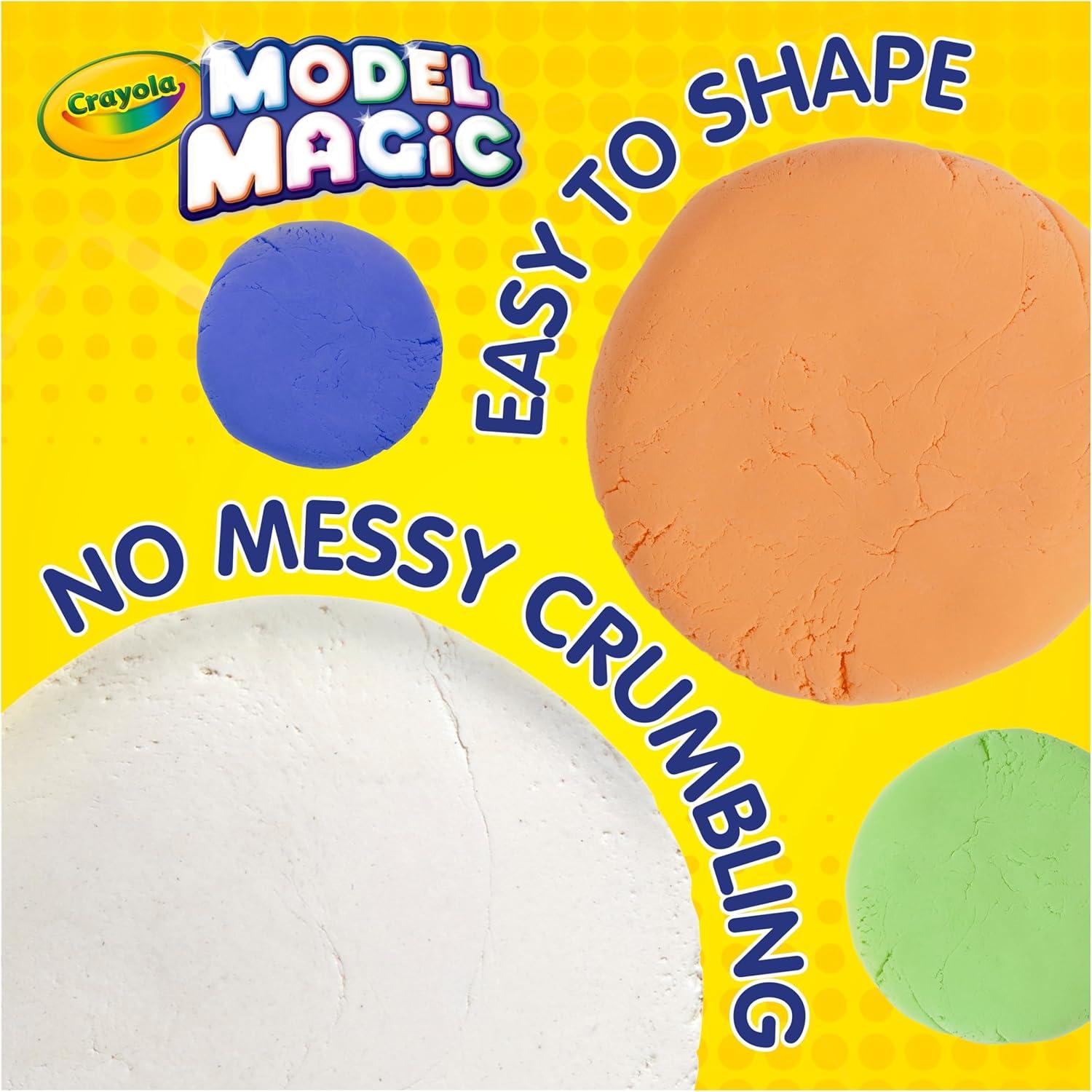 Crayola Model Magic White, 4-Pack (8 oz Each) – Air-Dry Modeling Clay Alternative for Kids, Christmas Gifts for Grandkids & Toddlers, Reusable Sculpting Material(White)