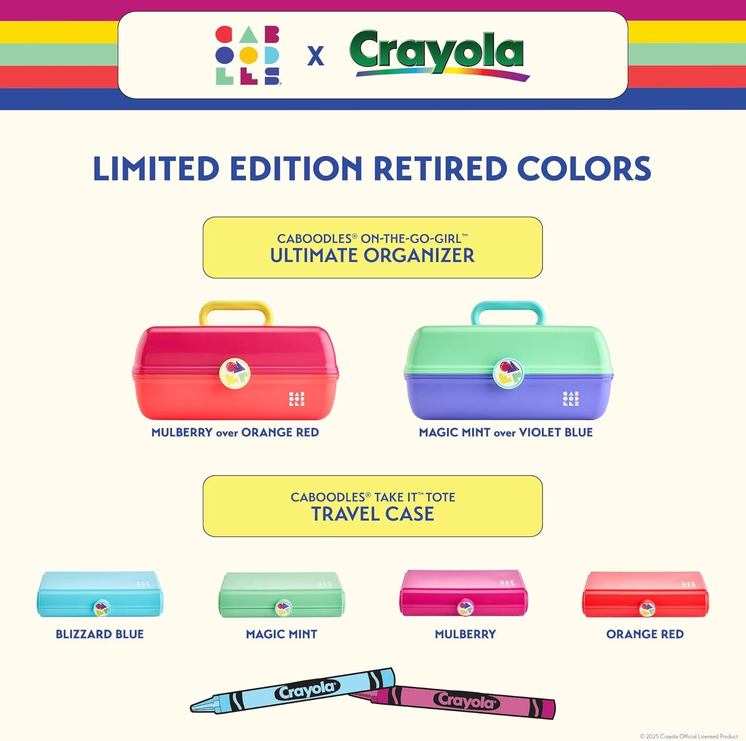 Caboodles On-The-Go-Girl Case(Crayola’s Magic Mint Over Violet Blue)