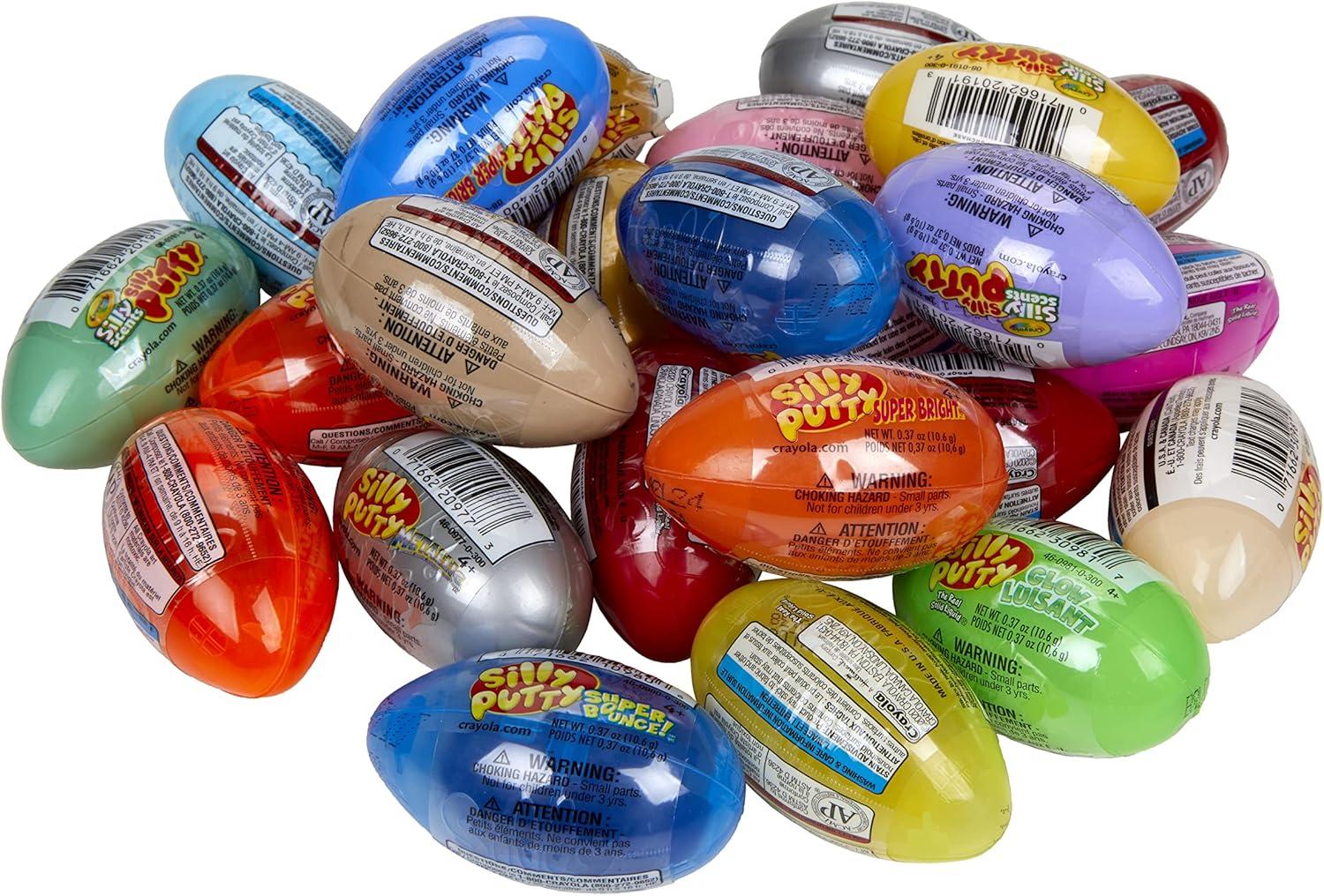 Crayola Silly Putty Bulk Variety Pack (24ct), Assorted Soft Sensory Putty, Kids Fidget Toys, Goodie Bag & Treasure Box Sensory Toys, Gift for Kids, Ages 4+ [Amazon Exclusive]