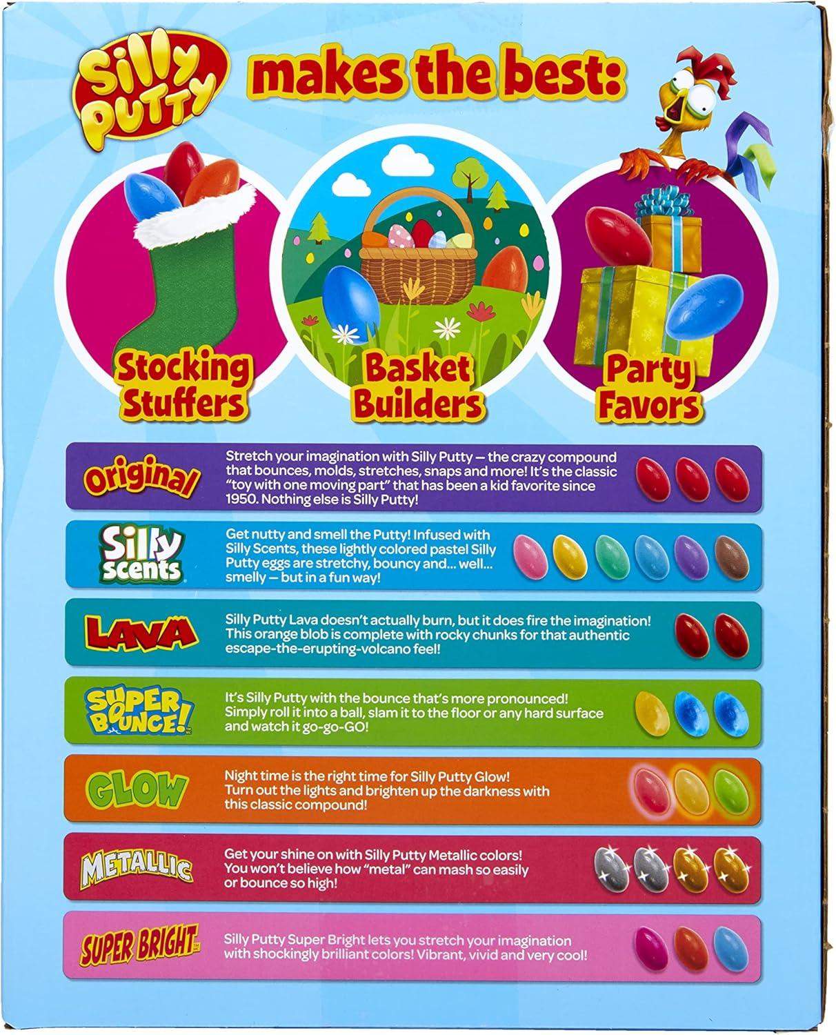 Crayola Silly Putty Bulk Variety Pack (24ct), Assorted Soft Sensory Putty, Kids Fidget Toys, Goodie Bag & Treasure Box Sensory Toys, Gift for Kids, Ages 4+ [Amazon Exclusive]