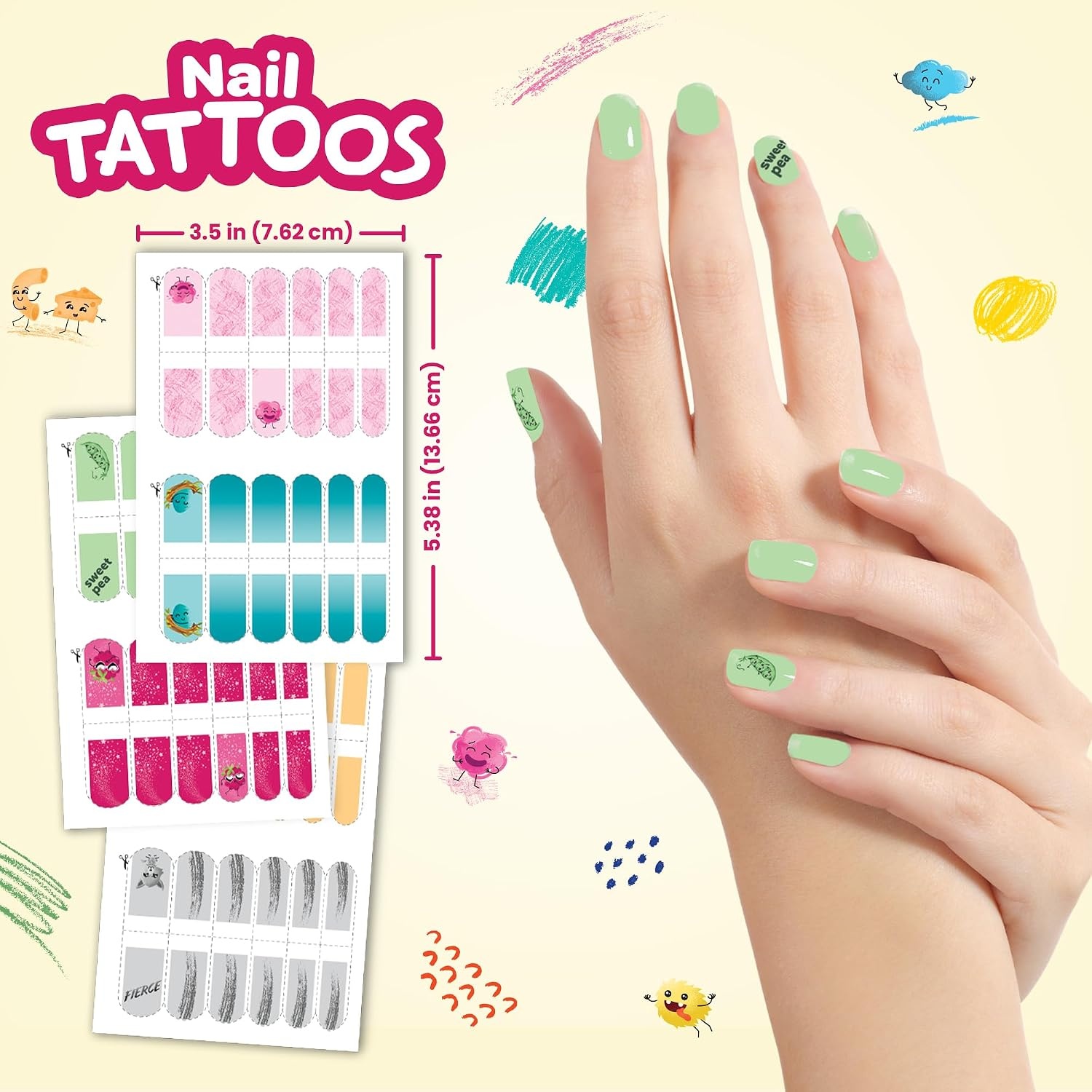 Crayola I Feel Temporary Tattoo Set, Variety Pack with 200+ Tattoos for Kids Ages 4+,Fun Emoji Designs