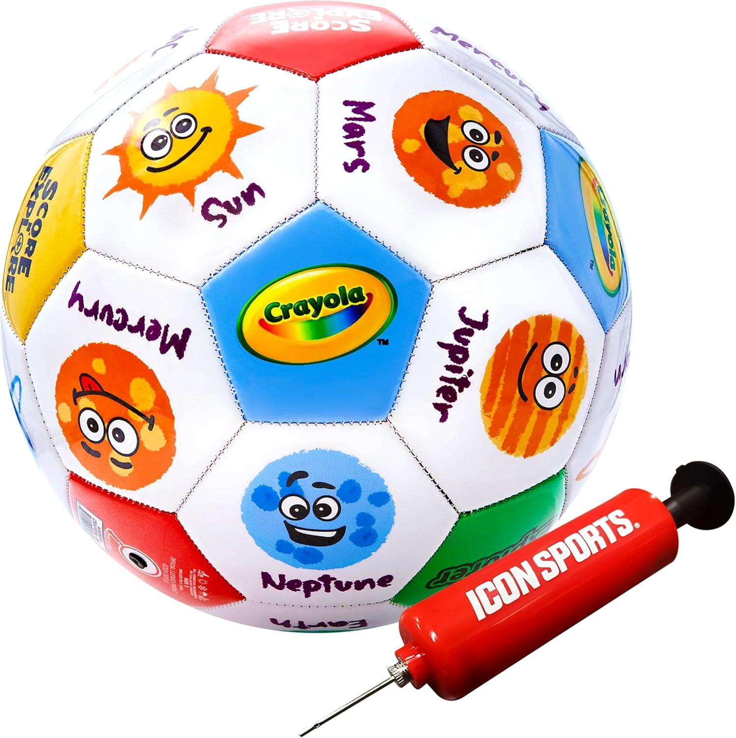 Crayola Official Soccer Ball – Unisex Kids – Multiplication Box Size 3(Galaxy)