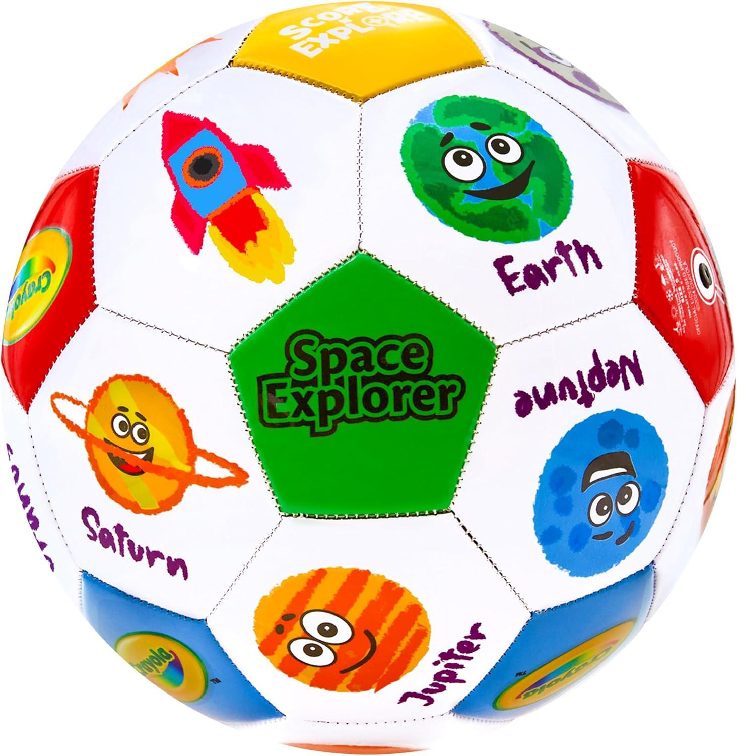 Crayola Official Soccer Ball – Unisex Kids – Multiplication Box Size 3(Galaxy)