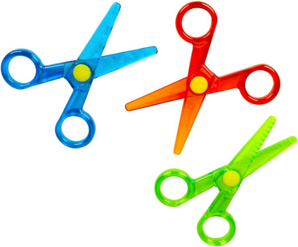 Crayola Toddler Safety Scissors (3pk), Blunt Tip Training Scissors for Preschool Learning Activities, Right & Left Handed, Toddler Arts & Crafts Essentials(Safety Scissors)