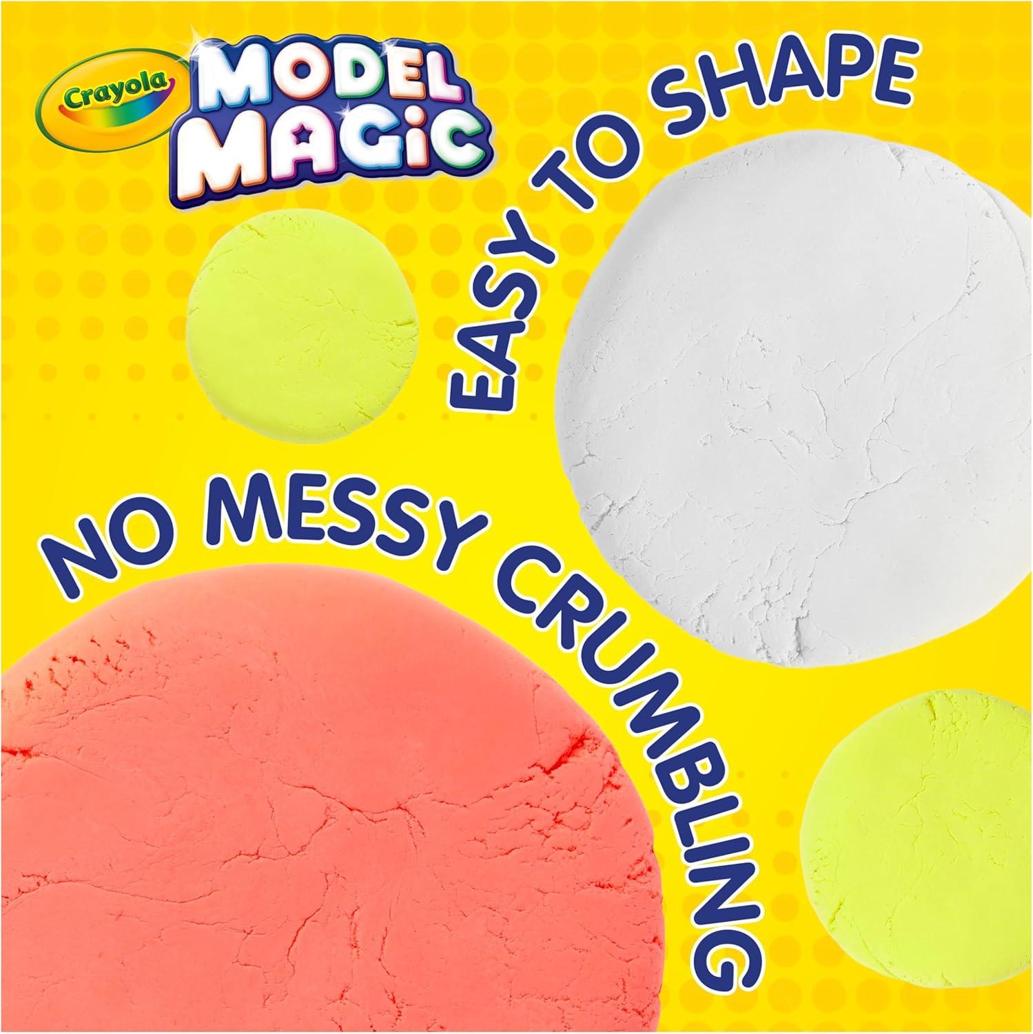 Crayola Model Magic – White (75ct), 1oz Modeling Clay Alternative, Molding Air Dry Clay for Kids, Bulk Classroom Arts & Crafts Supplies for Teachers(Classic Colors)