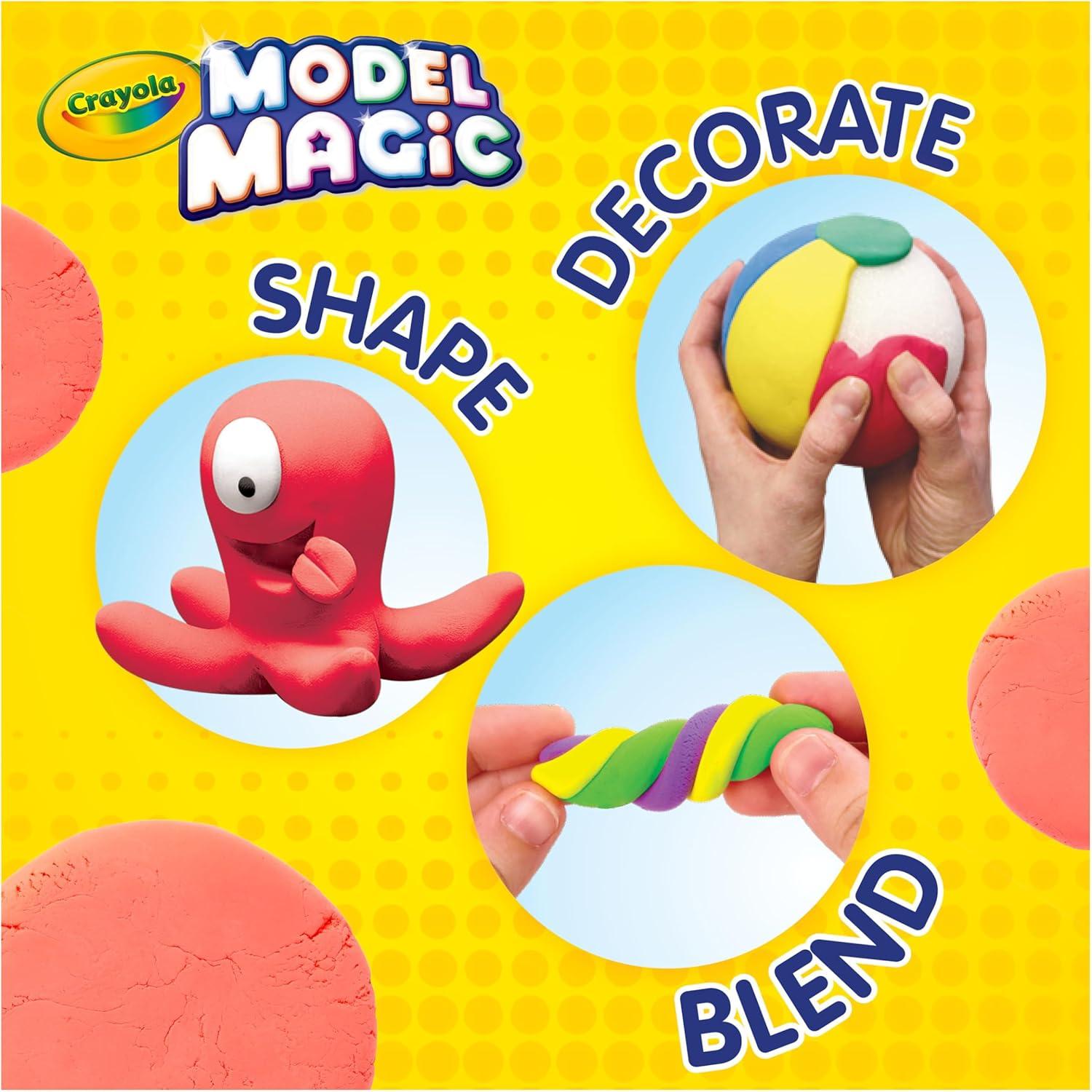 Crayola Model Magic – White (75ct), 1oz Modeling Clay Alternative, Molding Air Dry Clay for Kids, Bulk Classroom Arts & Crafts Supplies for Teachers(Classic Colors)