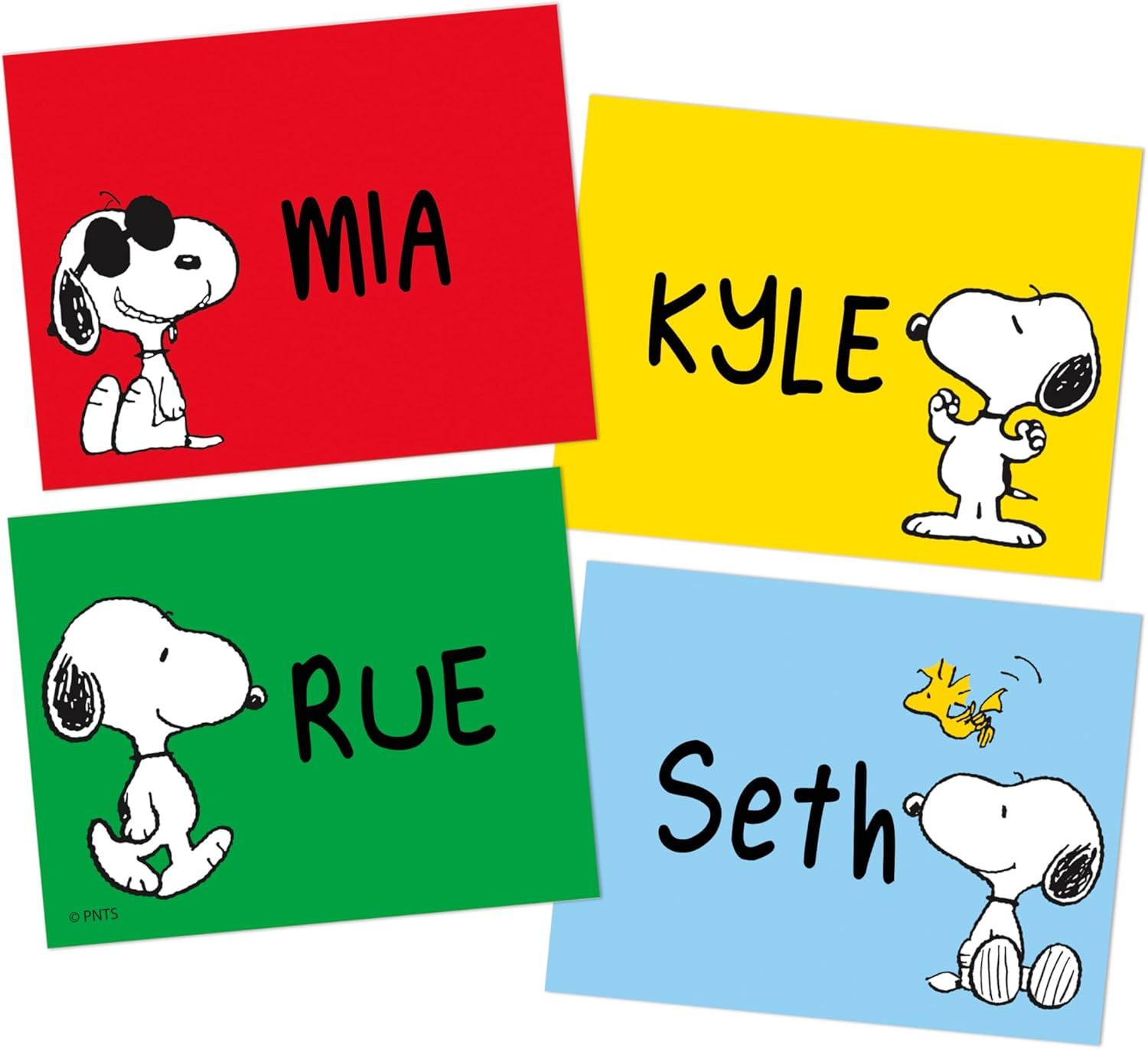 Eureka Crayola Crayons Self-Adhesive Student Name Tags for Teachers, 2.75″ x 2.25″, 40 Pieces(Peanuts)