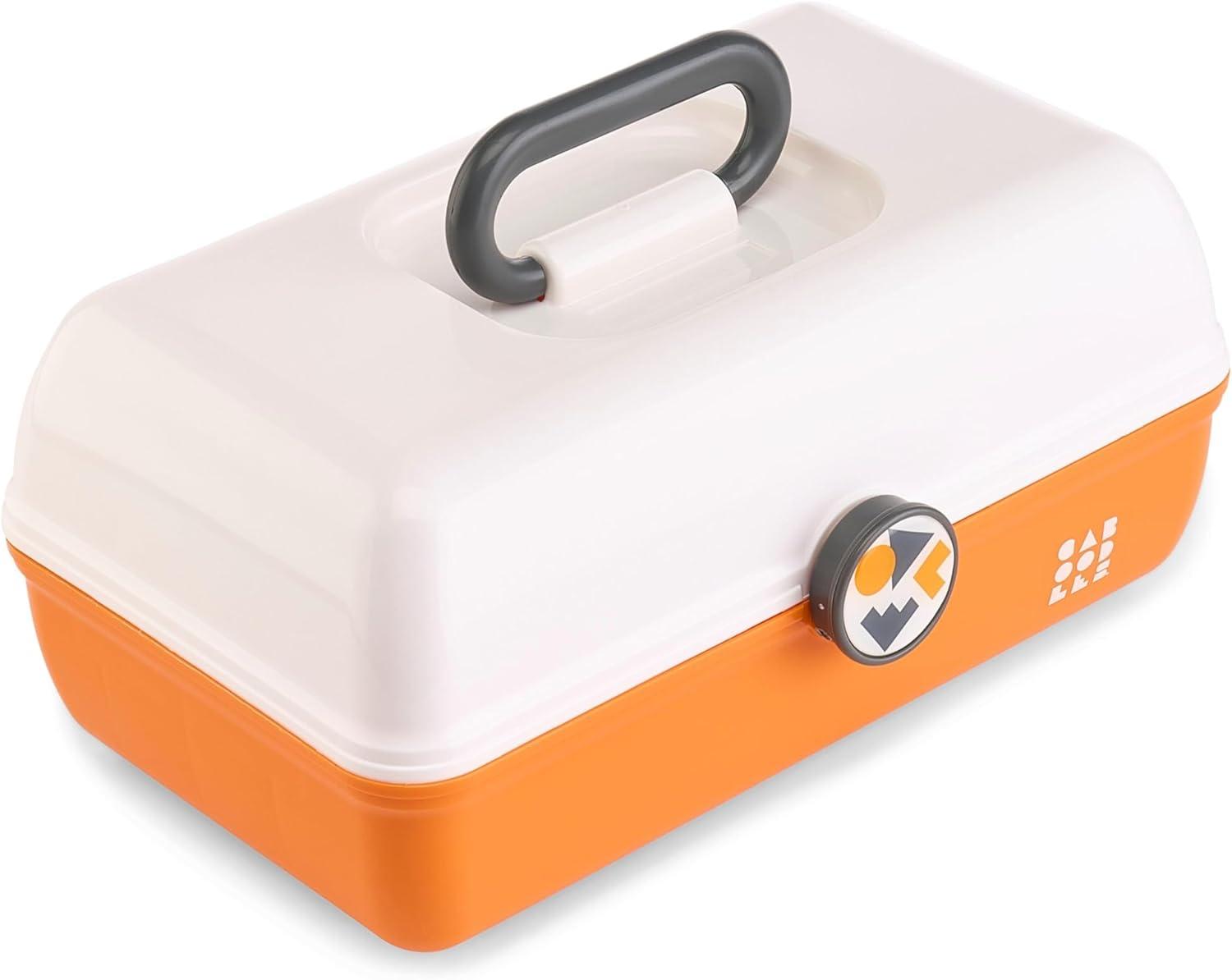Caboodles On-The-Go-Girl Case(White Orange School Spirit)
