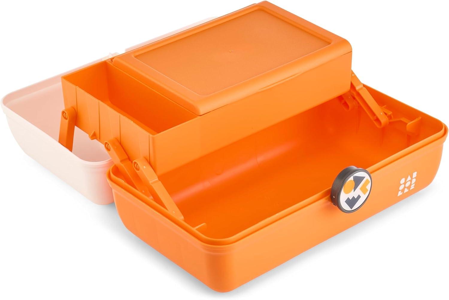 Caboodles On-The-Go-Girl Case(White Orange School Spirit)
