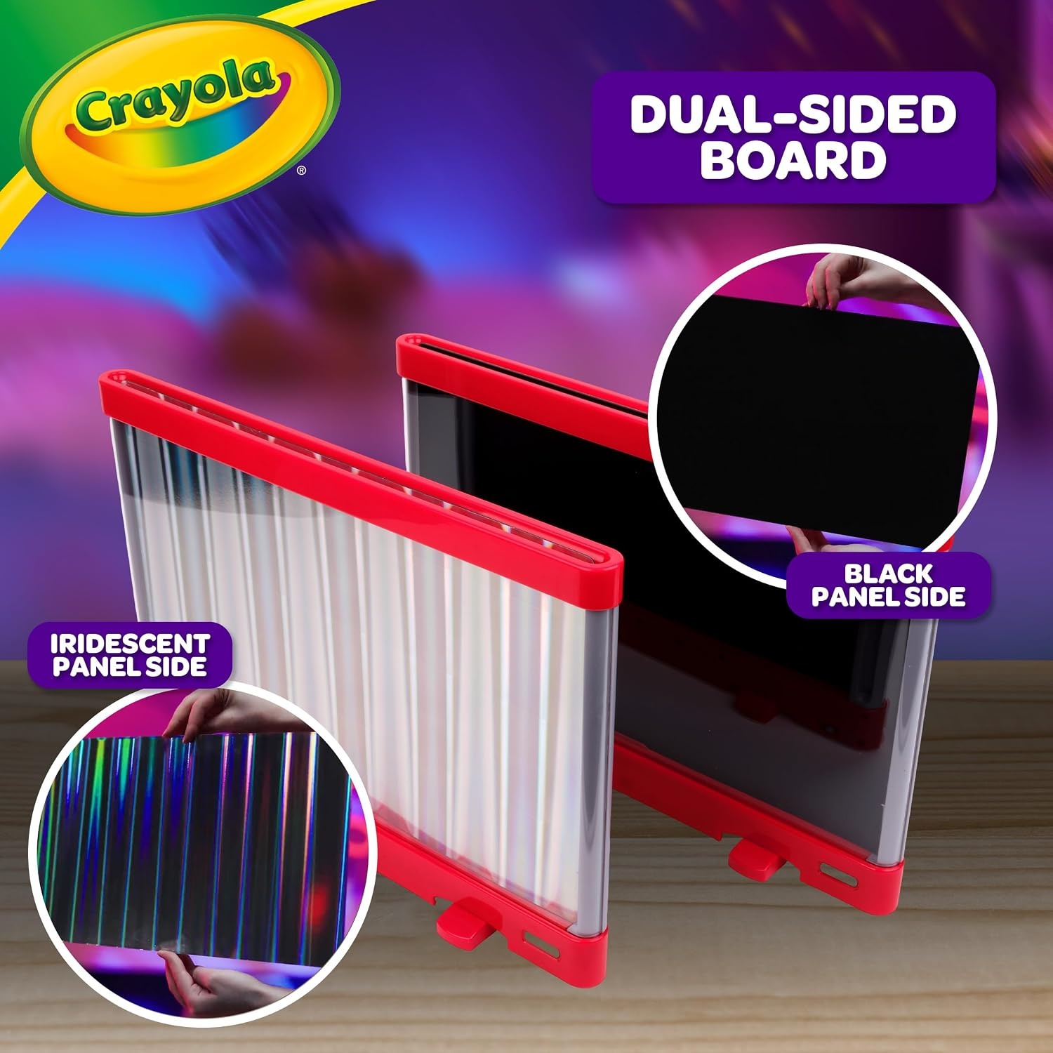Crayola Ultimate Light Board – ColorVibe, Sound Reactive Light Up Drawing Tablet for Kids, LED Art Projector Board, Kids Gifts, Toys for Boys & Girls, Ages 6+(Compact)