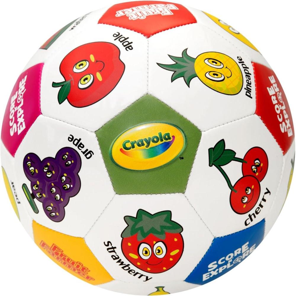 Crayola Official Soccer Ball – Unisex Kids – Multiplication Box Size 3(Fruits)