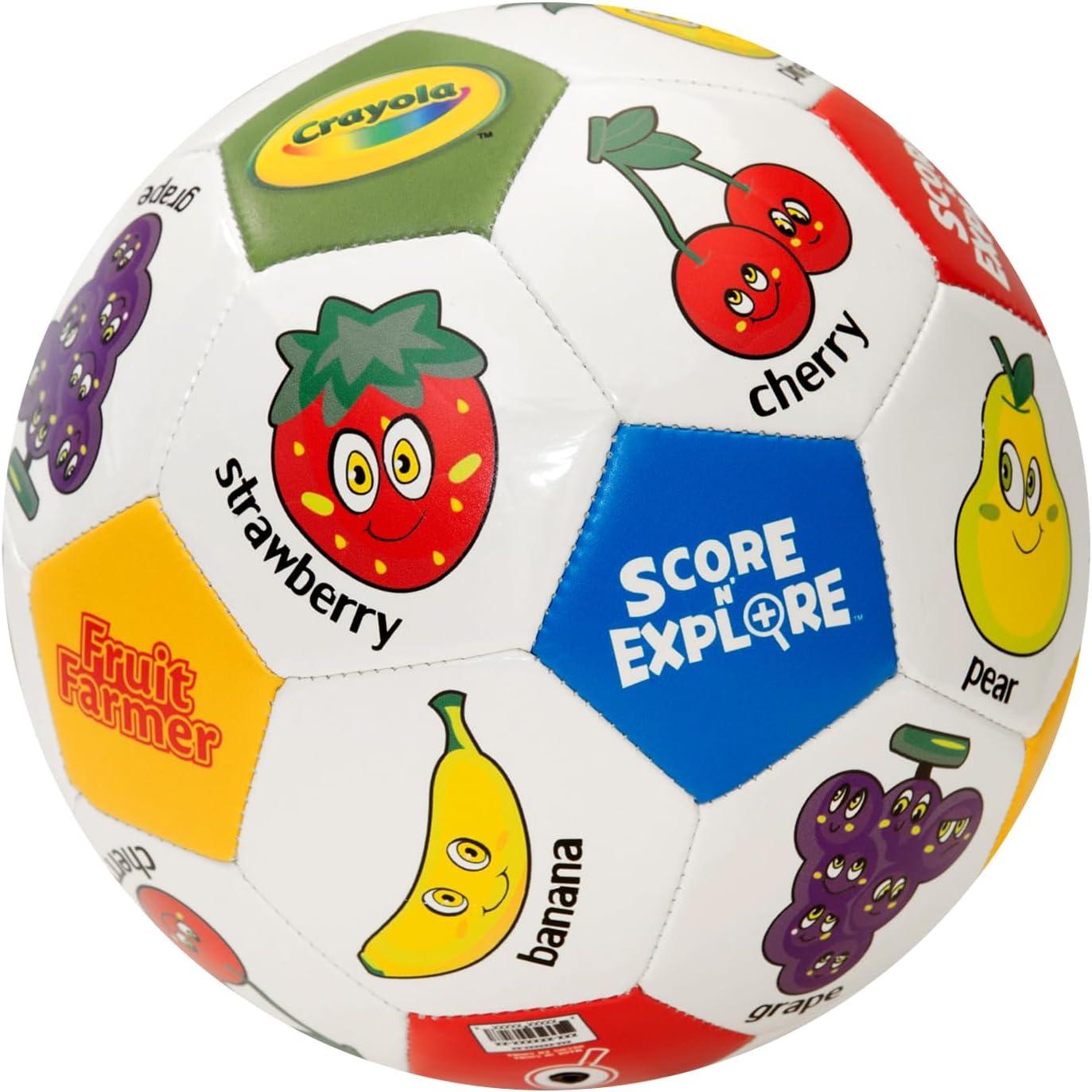 Crayola Official Soccer Ball – Unisex Kids – Multiplication Box Size 3(Fruits)
