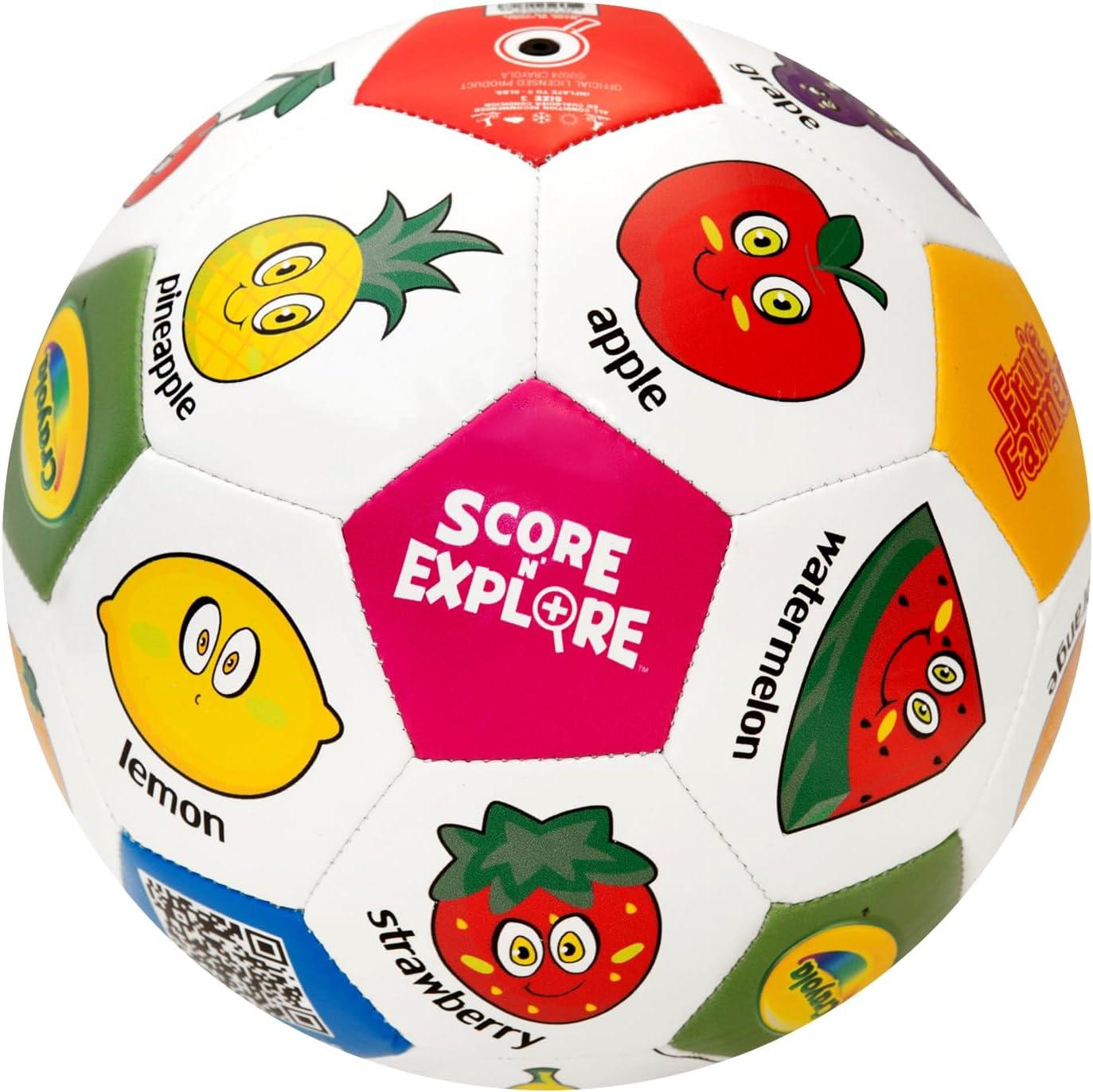 Crayola Official Soccer Ball – Unisex Kids – Multiplication Box Size 3(Fruits)