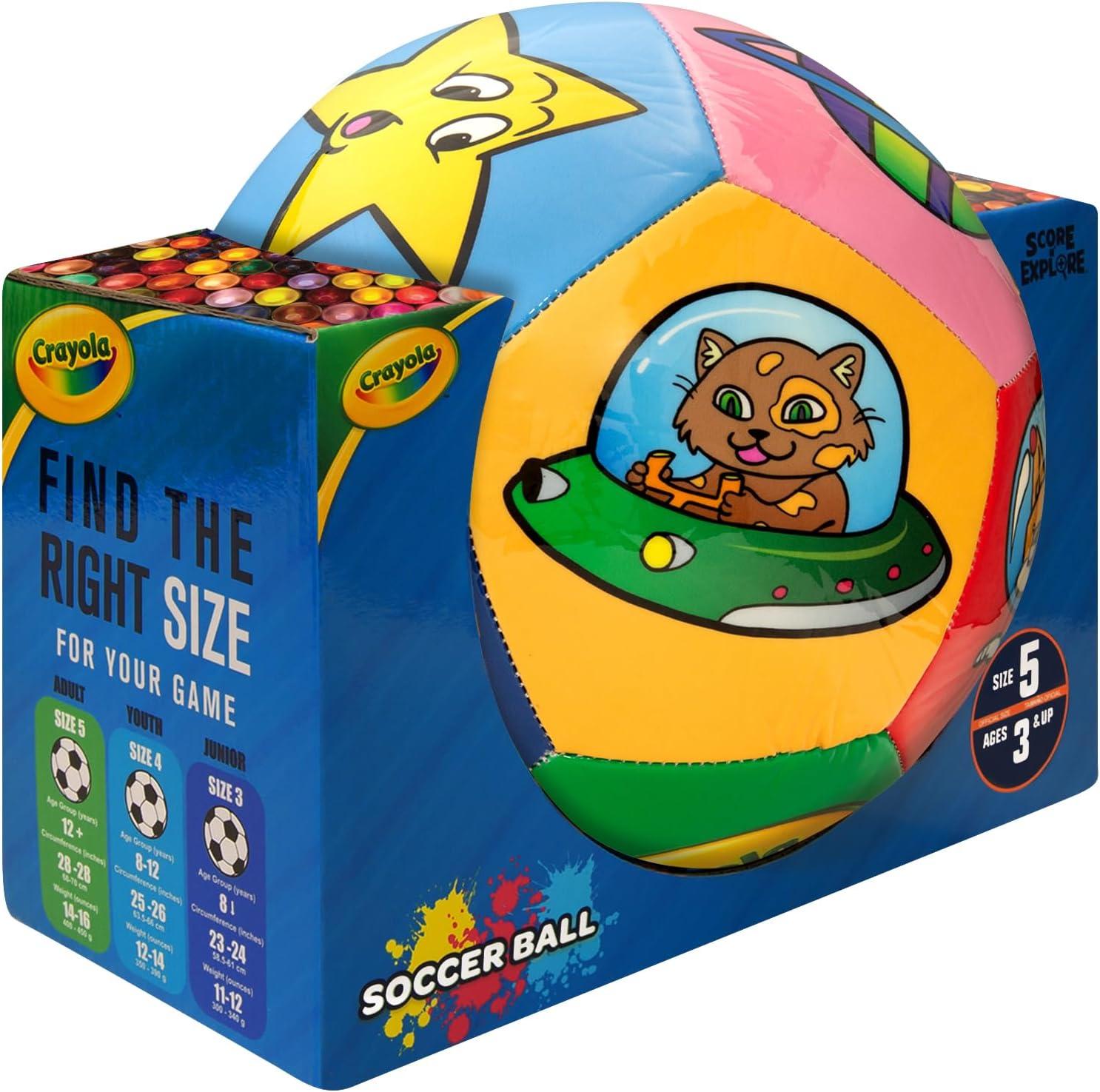 Crayola Official Soccer Ball – Unisex Kids – Multiplication Box Size 3(Fruits)