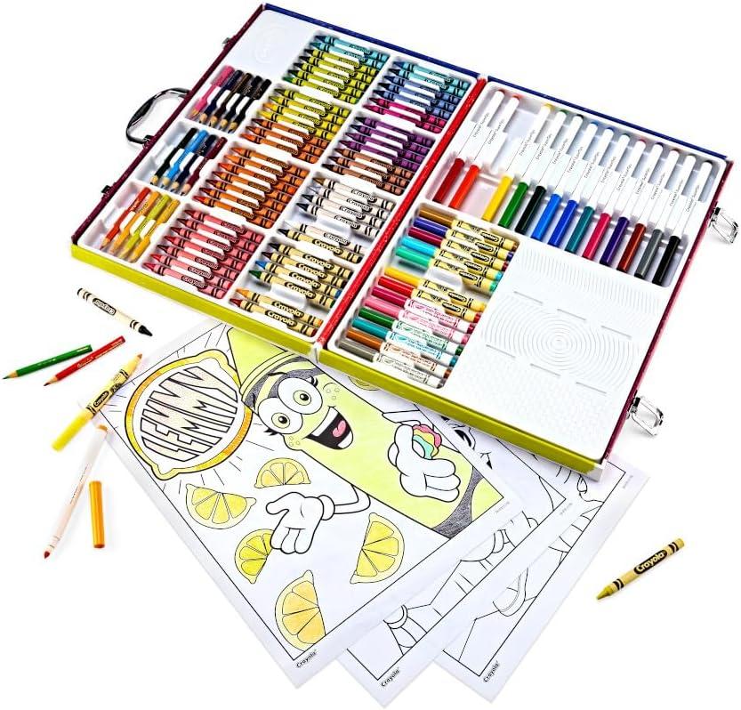 Crayola Limited Edition Coloring Set (115pcs), Kids Drawing Supplies Kit with Crayons, Markers & Colored Pencils, Birthday, Holiday for Kids, 5+(Limited Edition)