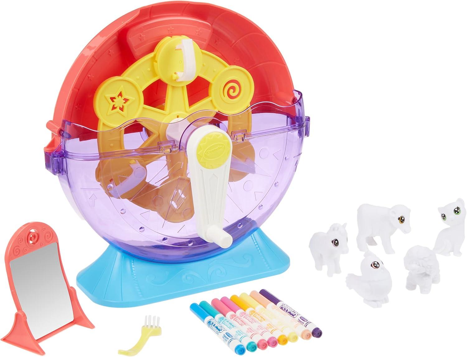 Crayola Scribble Scrubbie Safari 2 Pack Animal Toy Set Age 3+(Spin & Wash Carnival)