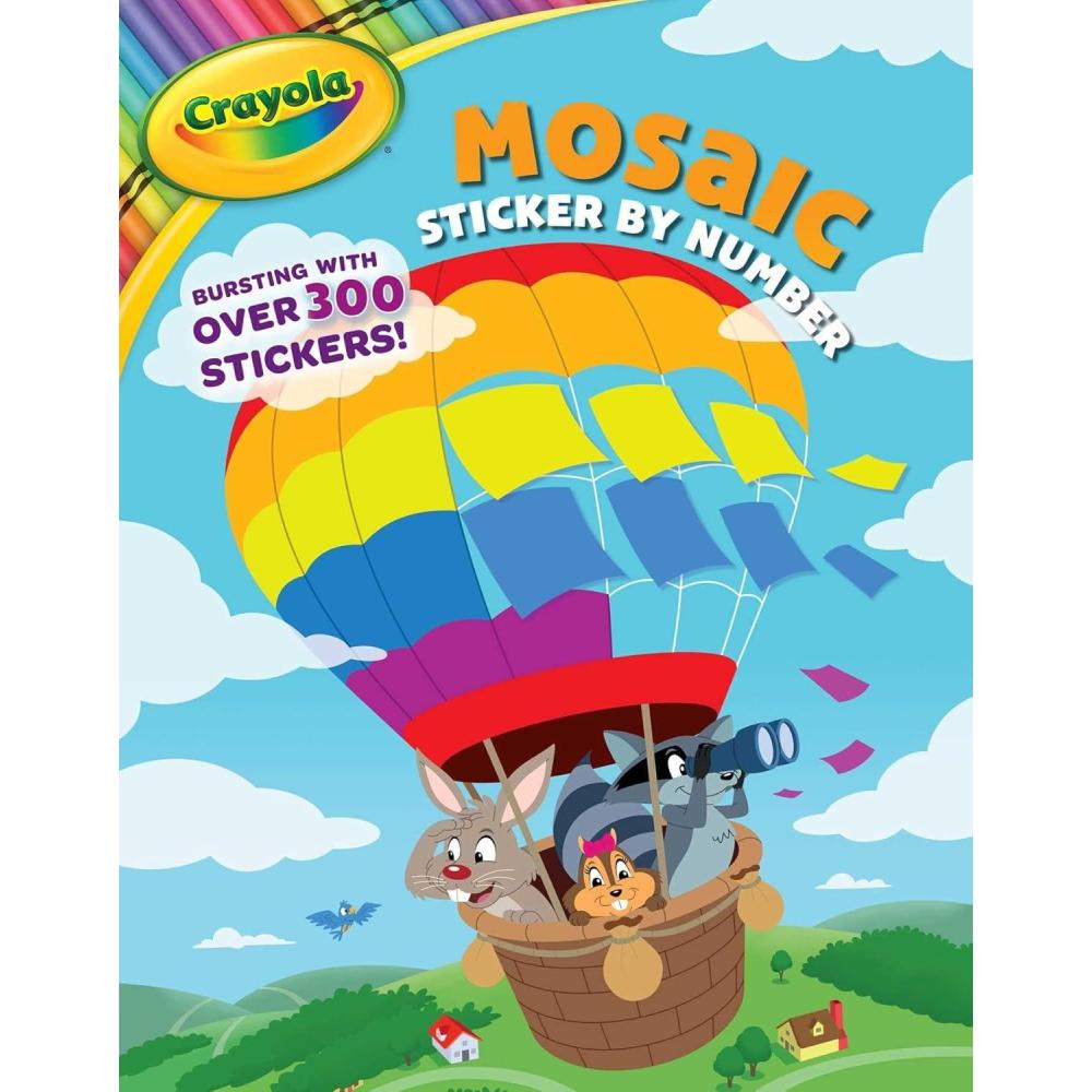Crayola: Mosaic Sticker by Number (A Crayola Sticker Activity Book for Kids) (Crayola/BuzzPop)