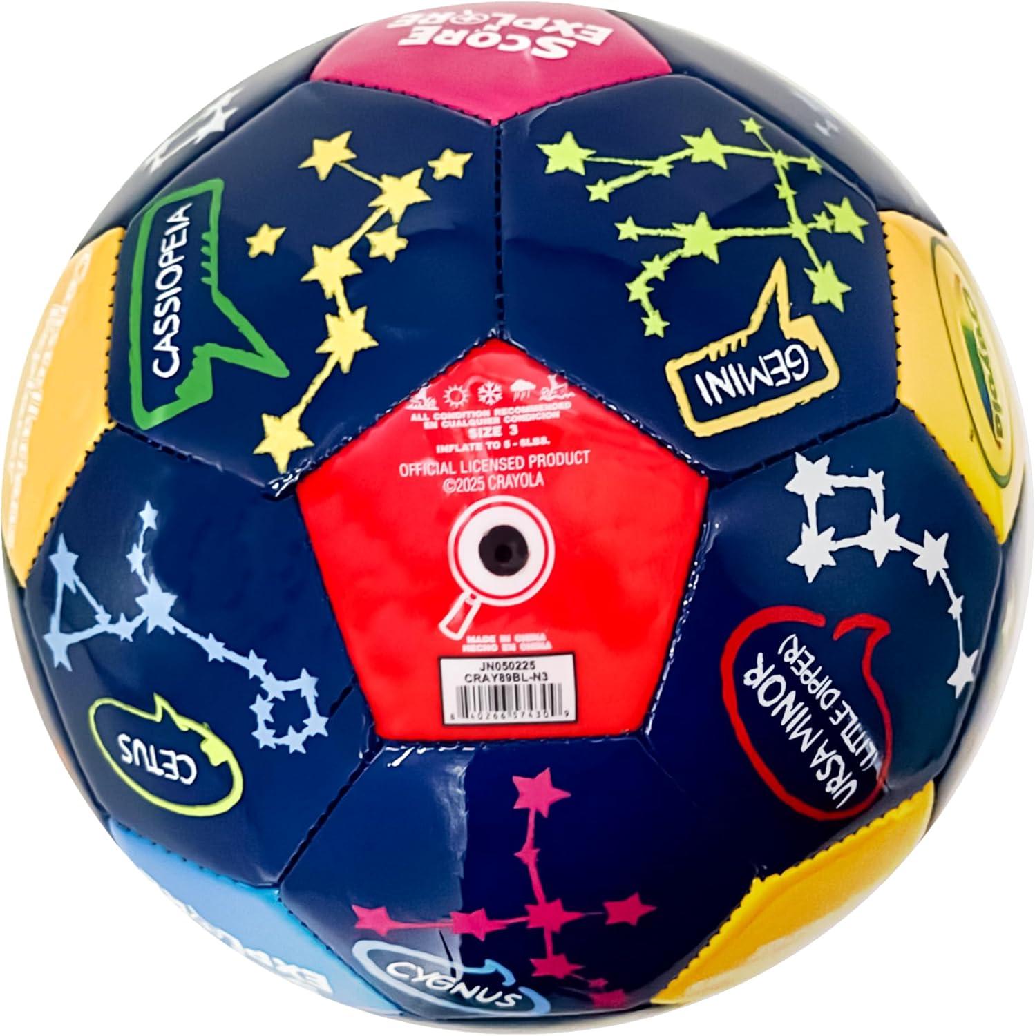 Crayola Official Soccer Ball – Unisex Kids – Multiplication Box Size 3(Constellation)