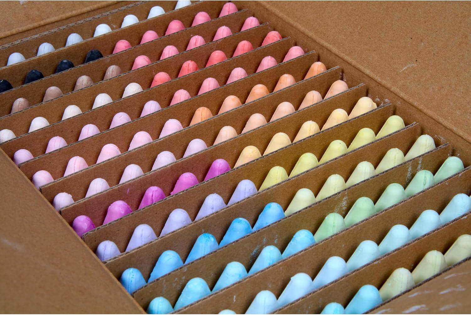 Crayola Ultimate Washable Chalk Collection (64ct), Bulk Outdoor Sidewalk Chalk for Kids, Anti-Roll Sticks, Outdoor Activities & Toys for Kids, Ages 3, 4, 5(Bold & Bright)