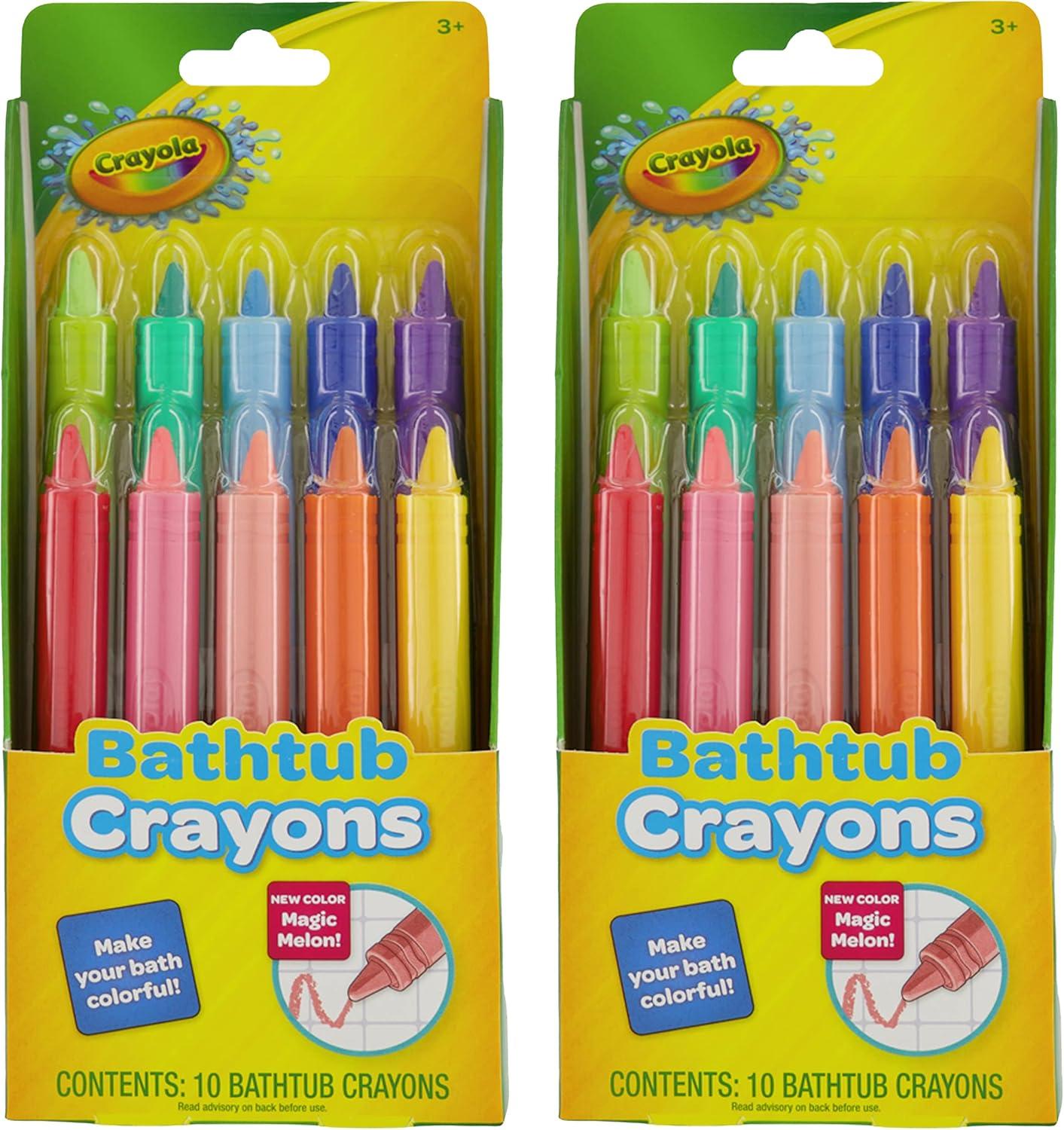 Crayola Taste Beauty Bathtub Markers, Washable Markers for Kids’ Bath Time, 2 pack Bundle