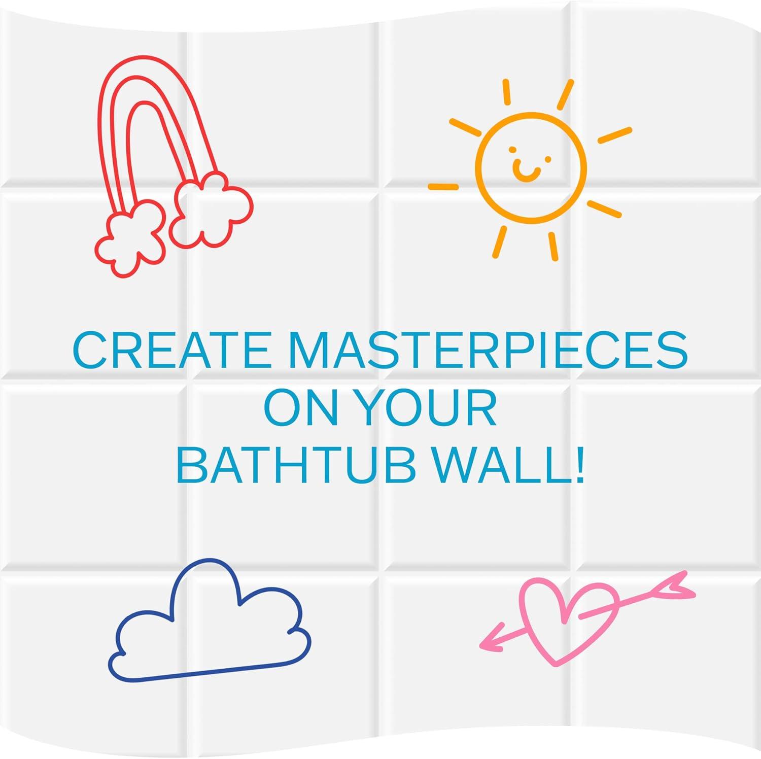 Crayola Taste Beauty Bathtub Markers, Washable Markers for Kids’ Bath Time, 2 pack Bundle