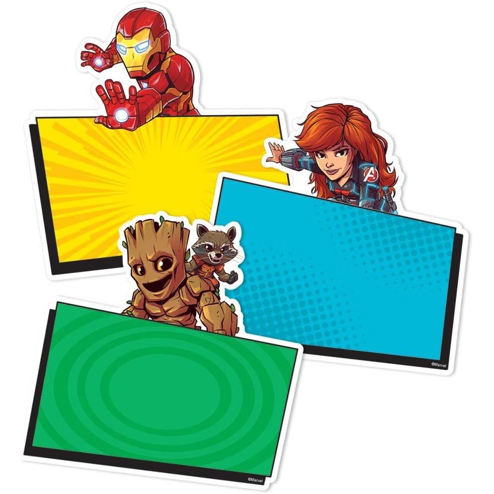 Eureka Crayola Crayons Paper Cut-Out Classroom Decorations for Teachers, 36 Pieces(Marvel Avengers)