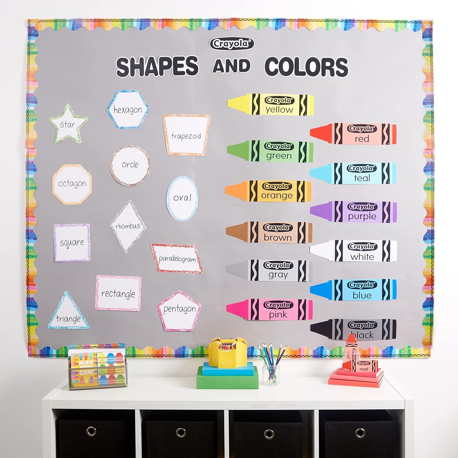 Eureka Colors & Shapes Bulletin Board Set, 28 Pieces (EU-847813)(OSFA (Pack of 2))