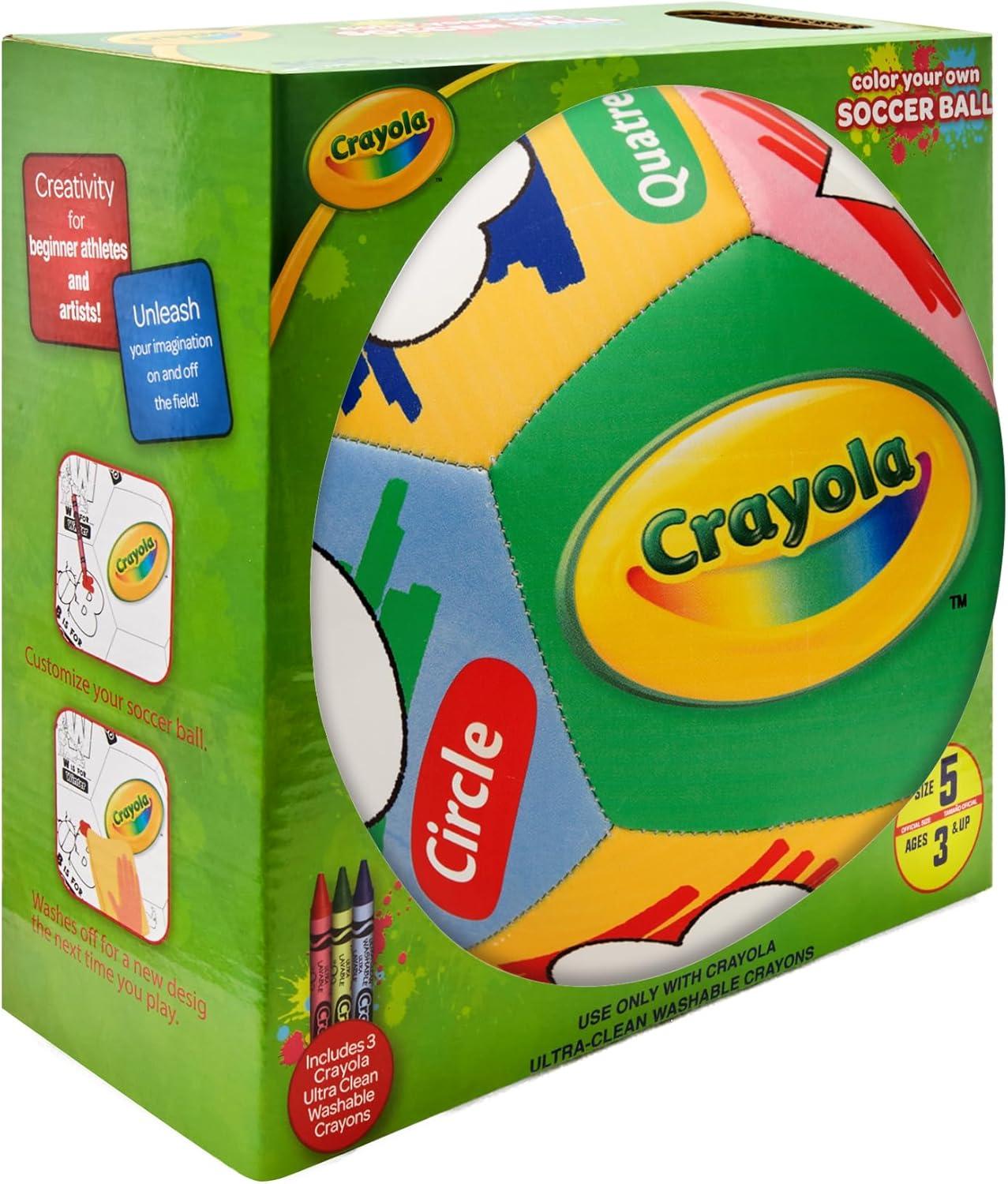 Crayola Official Soccer Ball – Unisex Kids – Multiplication Box Size 3(Shape)