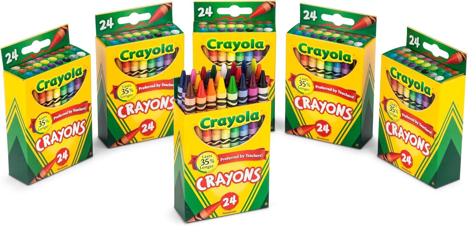 Crayola Jumbo Crayons Bulk, 6 Sets of 16 Large Crayons for Toddlers & Kids, School Supplies, Gifts [Amazon Exclusive](1 Count (Pack of 6))