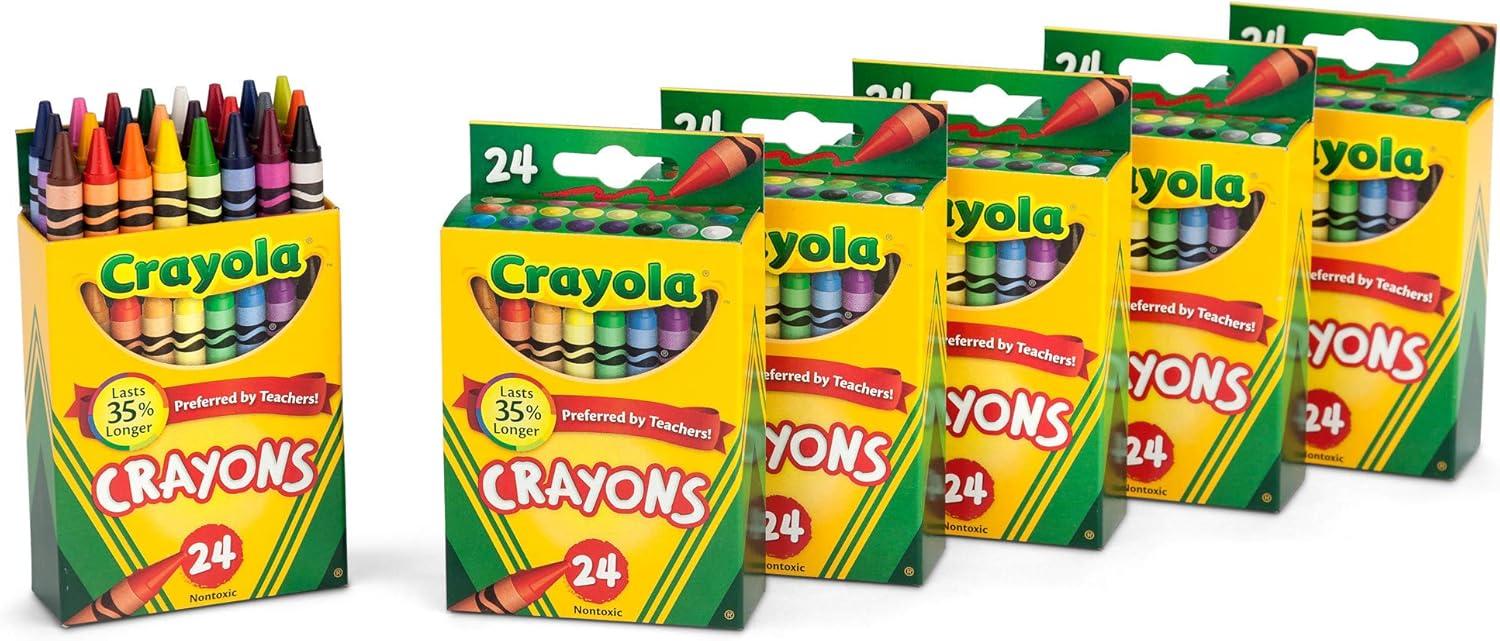 Crayola Jumbo Crayons Bulk, 6 Sets of 16 Large Crayons for Toddlers & Kids, School Supplies, Gifts [Amazon Exclusive](1 Count (Pack of 6))
