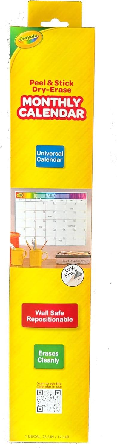 Dry Erase Calendar Board – Whiteboard for Family Schedules, School Classrooms, or Office Use, Great for Teachers and Kids, Large Size, White