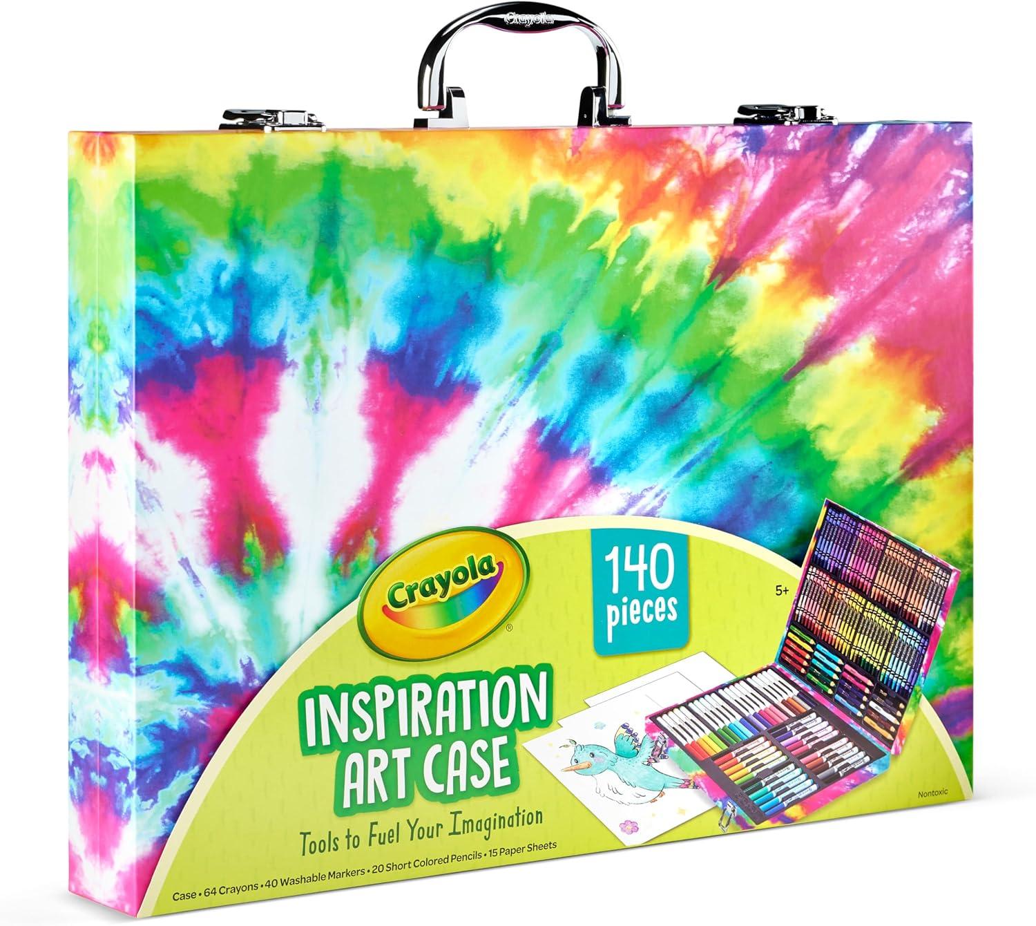 Crayola Limited Edition Coloring Set (115pcs), Kids Drawing Supplies Kit with Crayons, Markers & Colored Pencils, Birthday, Holiday for Kids, 5+(Pink)