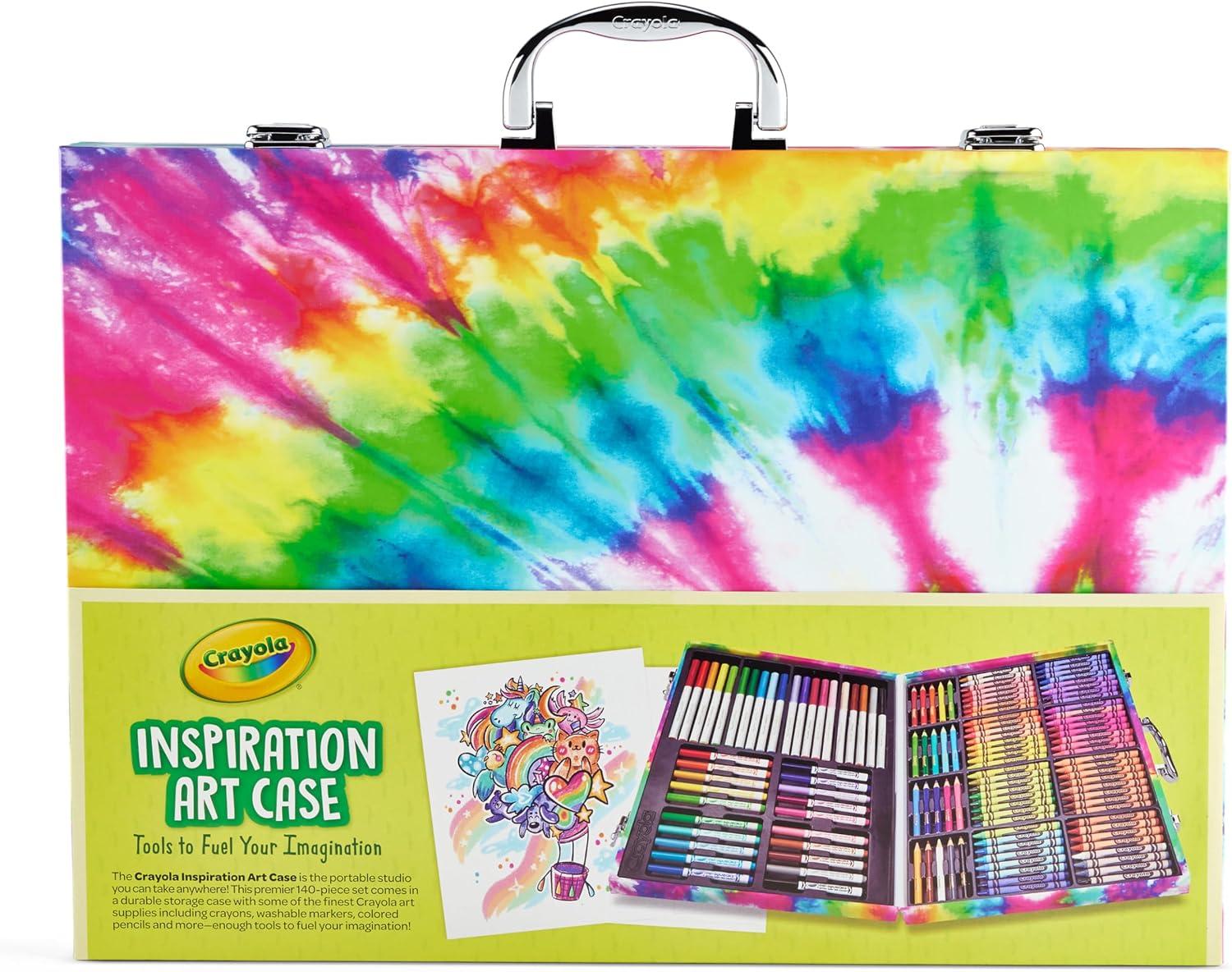 Crayola Limited Edition Coloring Set (115pcs), Kids Drawing Supplies Kit with Crayons, Markers & Colored Pencils, Birthday, Holiday for Kids, 5+(Pink)