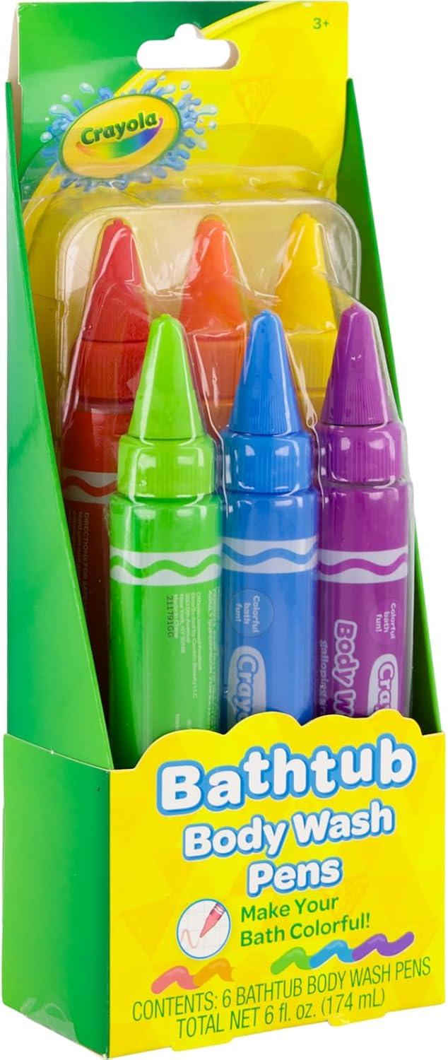 Crayola Taste Beauty Bathtub Bodywash Pens, Kids’ Bath Toys per Pack (6), Adult Supervision Recommended(6 Count (Pack of 2))
