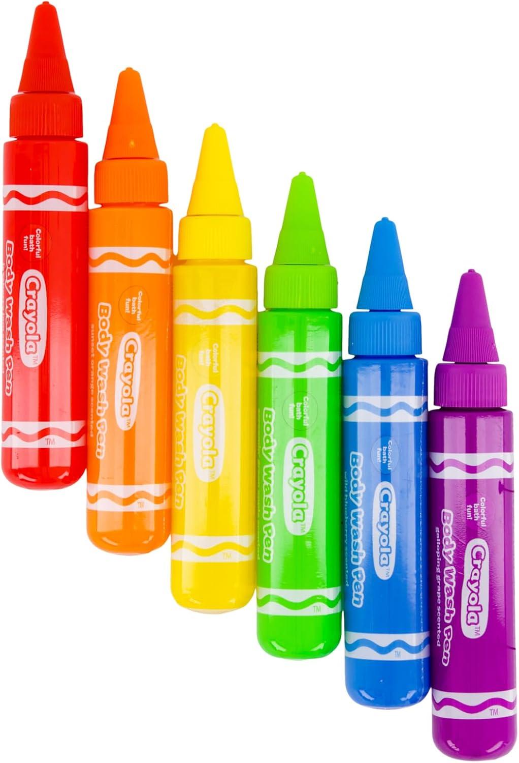 Crayola Taste Beauty Bathtub Bodywash Pens, Kids’ Bath Toys per Pack (6), Adult Supervision Recommended(6 Count (Pack of 2))