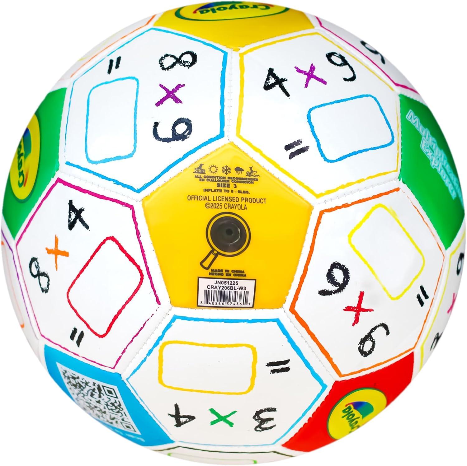Crayola Official Soccer Ball – Unisex Kids – Multiplication Box Size 3(Multiplication Box)