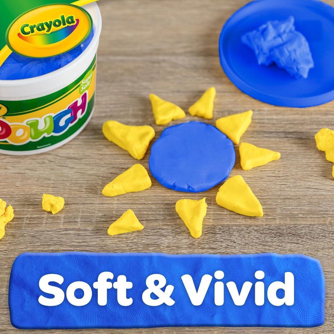 Crayola Dough – Purple (3lb), Bulk Modeling Dough for Kids, Clay Alternative, Resealable Tub, Ages 3+, Great for Kids Arts & Crafts(Blue)