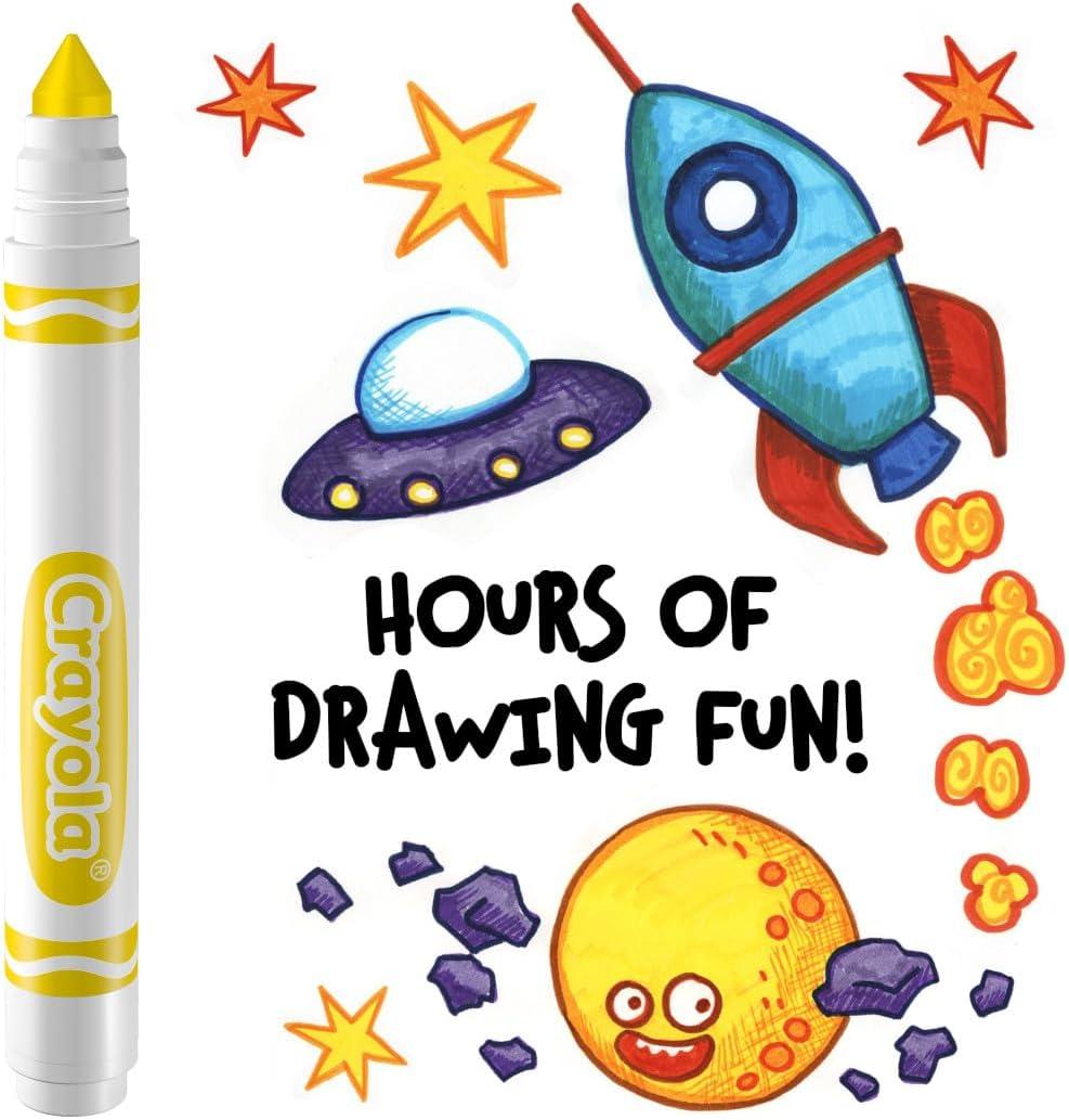 Crayola 12 Count Washable Bulk Markers, Green(Yellow)